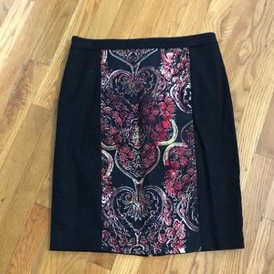 Ann Taylor printed pencil skirt